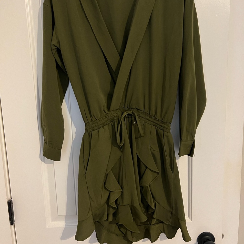 Olive green romper